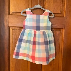 Baby Gap Multi-Color Plaid Dress, 18-24 Months